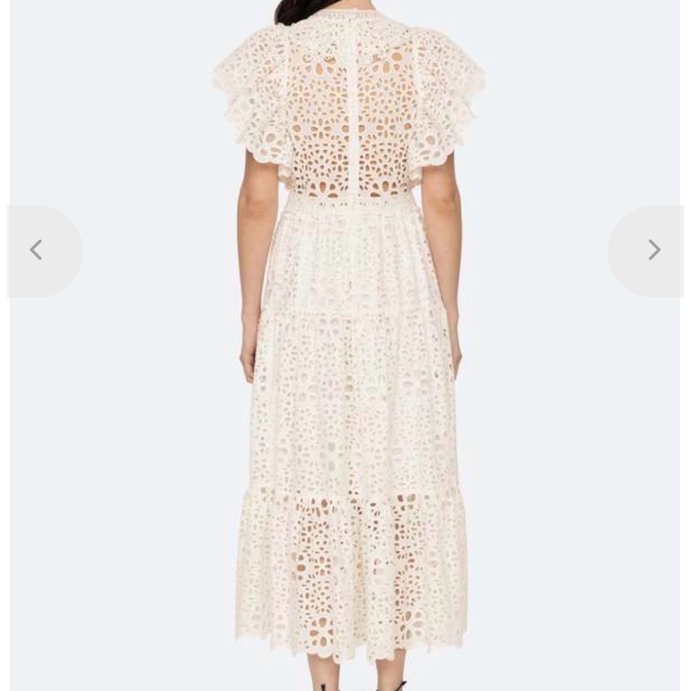 Sea New York White Lumi Eyelet Lace Maxi Dress - Picture 3 of 4